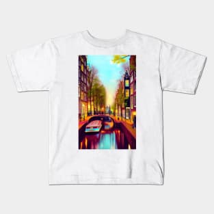 Amsterdam Canal Kids T-Shirt